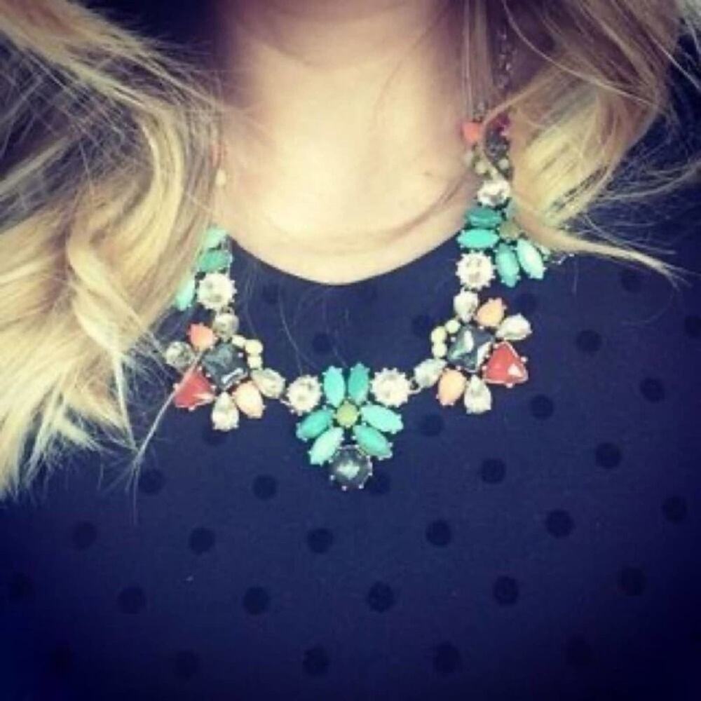 Stella & Dot Multi Colored Statement Necklace - image 4
